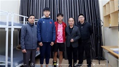 Lãnh đạo VFF thăm, động viên Bùi Vĩ Hào và Nguyễn Tân